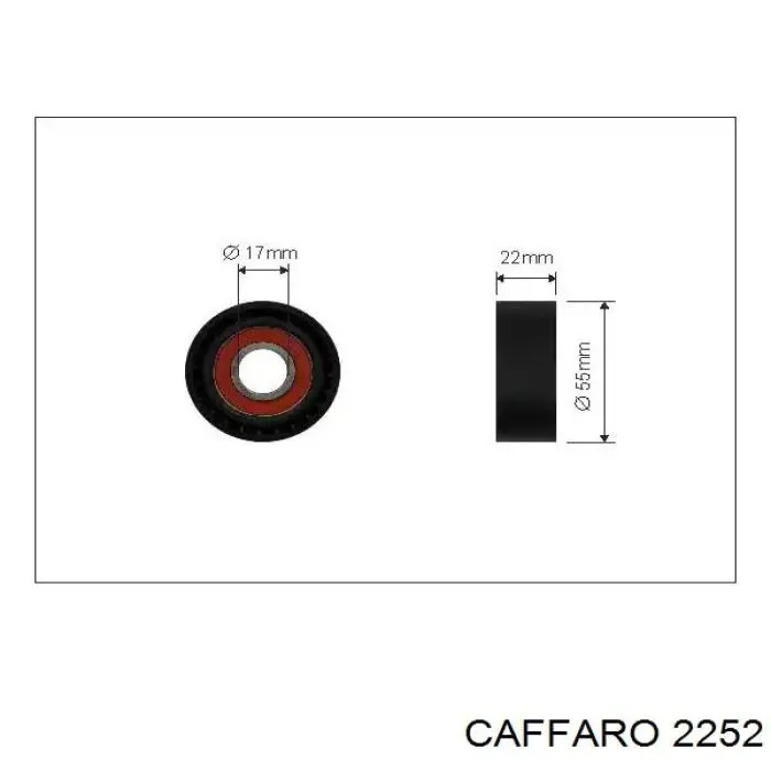 Натяжной ролик Caffaro 2252 цена, от 11.04 USD