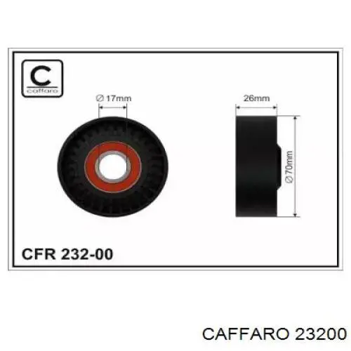 CFR232-00 Caffaro натяжной ролик