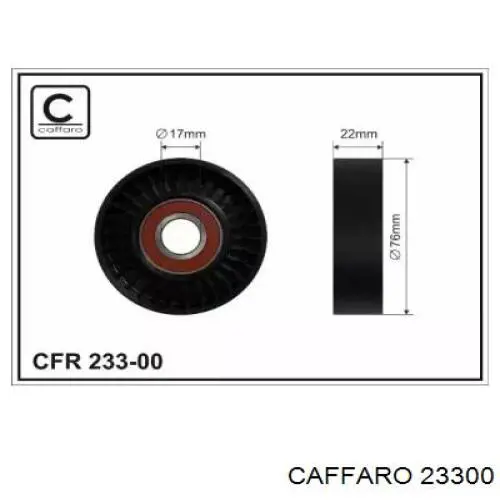 23300 Caffaro rolo de reguladora de tensão da correia de transmissão