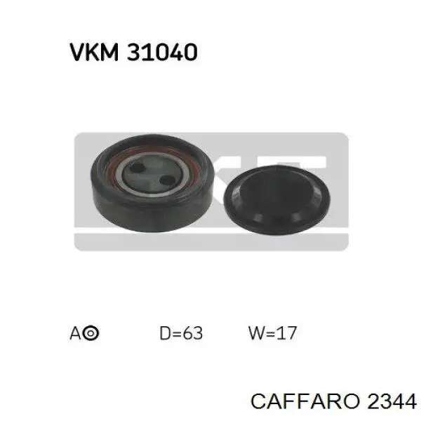 Rolo parasita da correia do mecanismo de distribuição de gás Caffaro 2344 preço, a partir de 36,43 USD