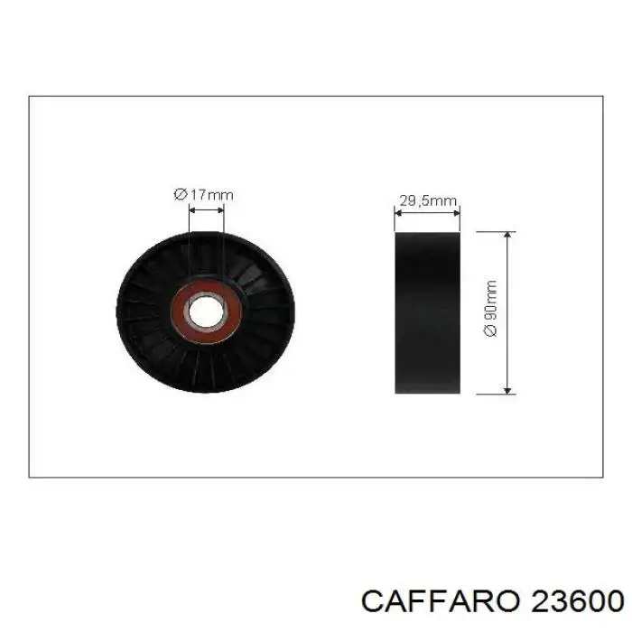 Купить 23600 Caffaro Натяжной ролик