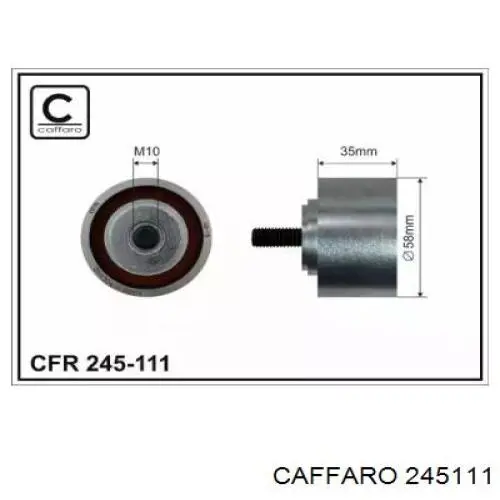 245111 Caffaro ролик ремня грм паразитный