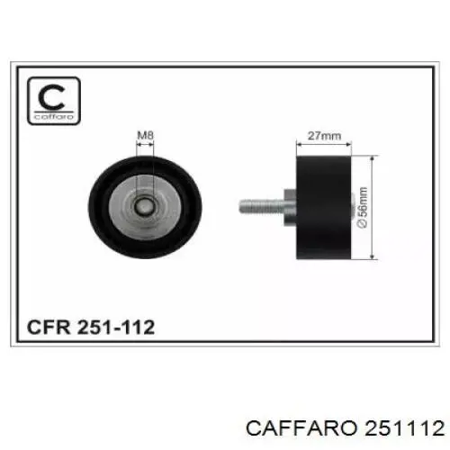 251-112 Caffaro паразитный ролик