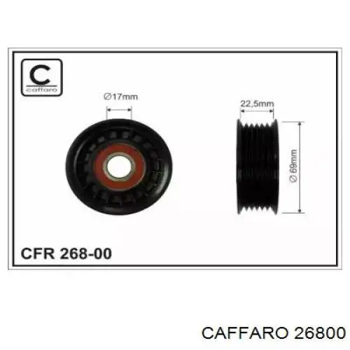 Rodillo tensor 26800 Caffaro