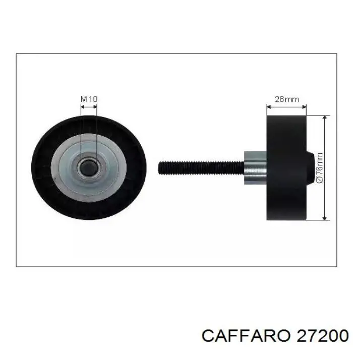 Купить 27200 Caffaro Натяжной ролик
