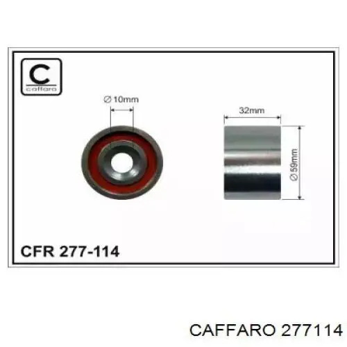 277114 Caffaro ролик ремня грм паразитный