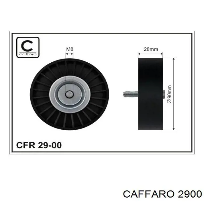 Паразитный ролик приводного ремня Caffaro 2900 цена, от 9.65 USD
