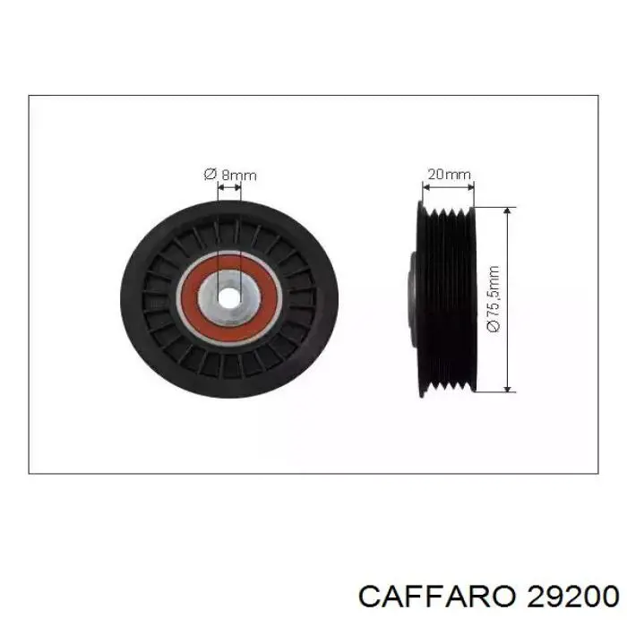 Купить 29200 Caffaro Натяжной ролик