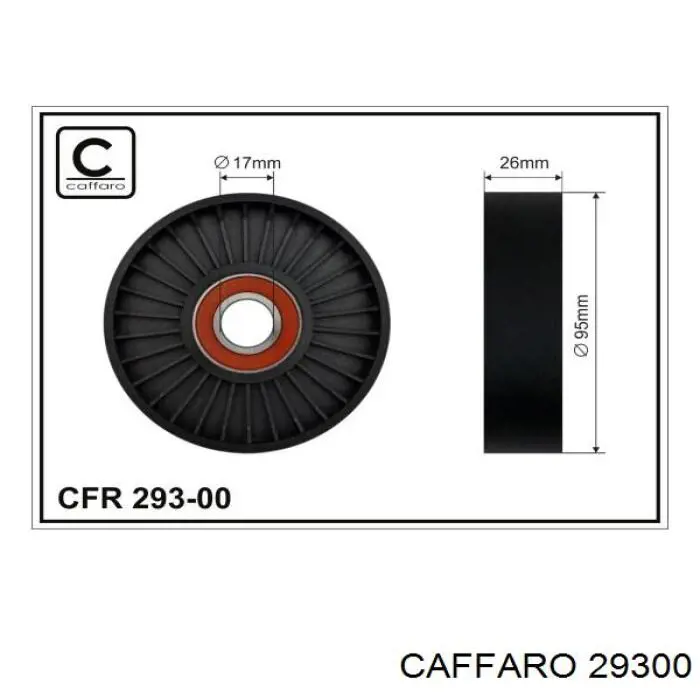 Натяжной ролик Caffaro 29300 цена, от 9.71 USD