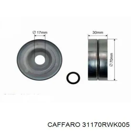 Натяжитель приводного ремня 31170RWK005 Caffaro