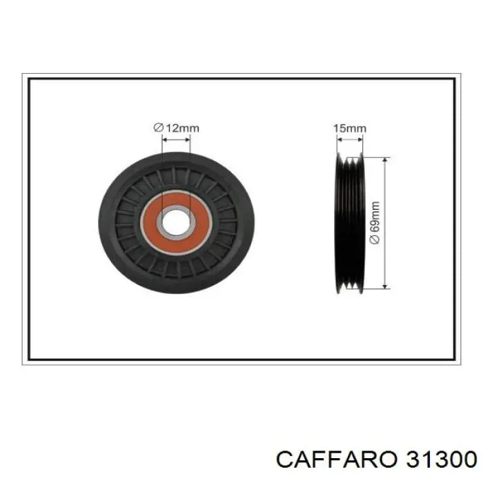31300 Caffaro натяжной ролик