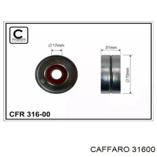 CFR316-00 Caffaro натяжной ролик