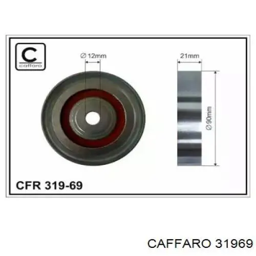 Натяжной ролик Caffaro 31969 цена, от 26.57 USD
