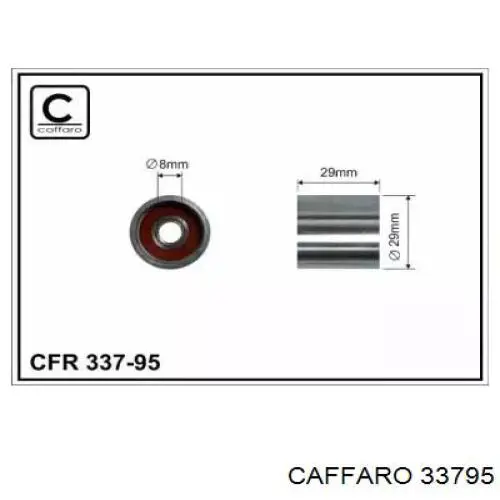 33795 Caffaro ролик ремня грм паразитный