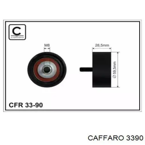 3390 Caffaro ролик грм