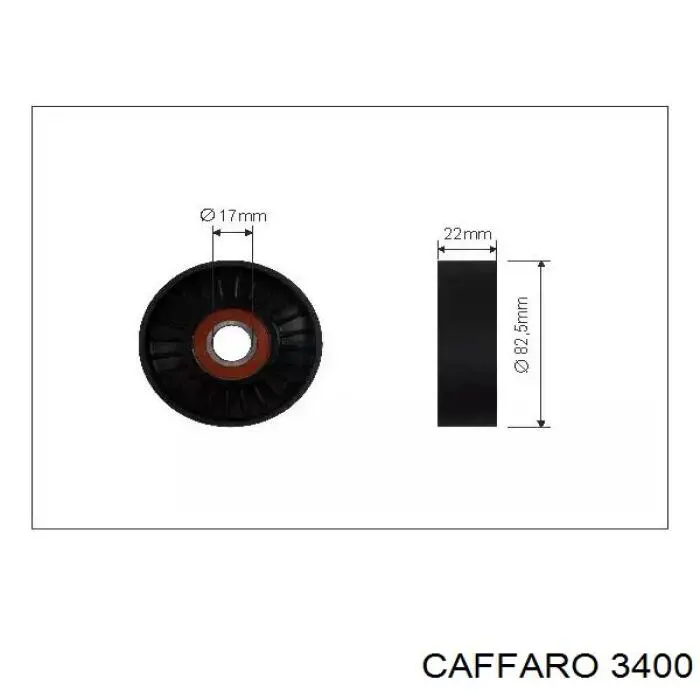3400 Caffaro натяжной ролик