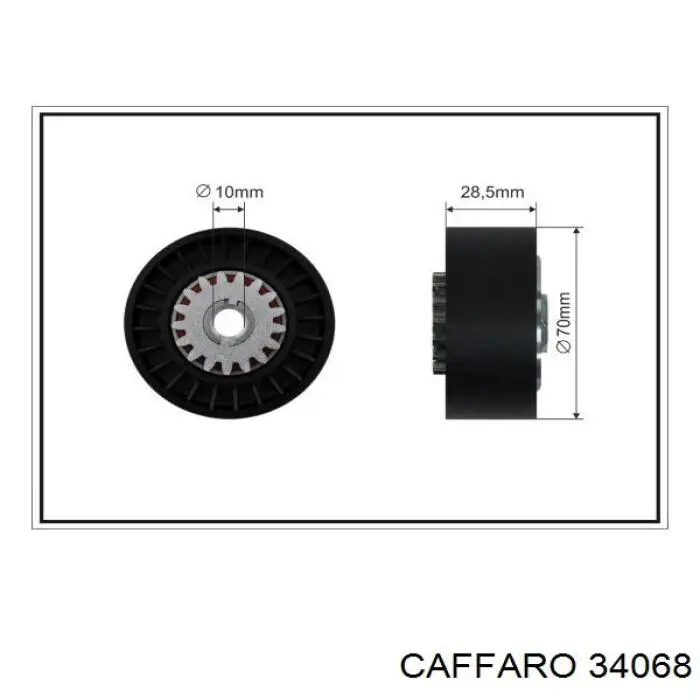 34068 Caffaro натяжной ролик