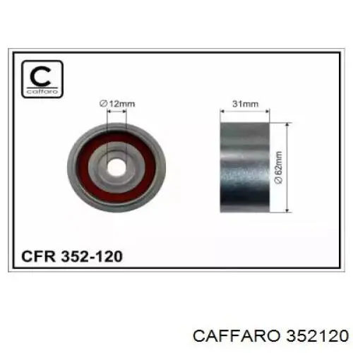 352120 Caffaro ролик грм