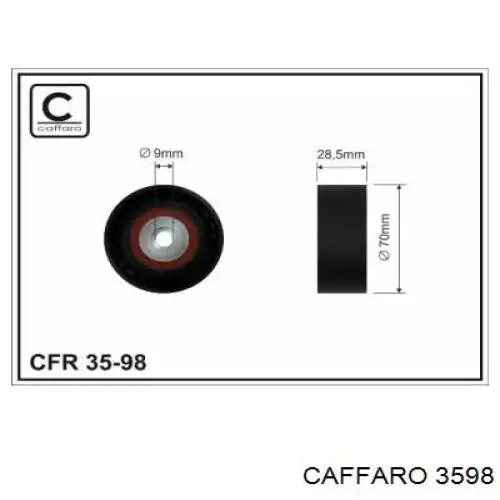 3598 Caffaro паразитный ролик