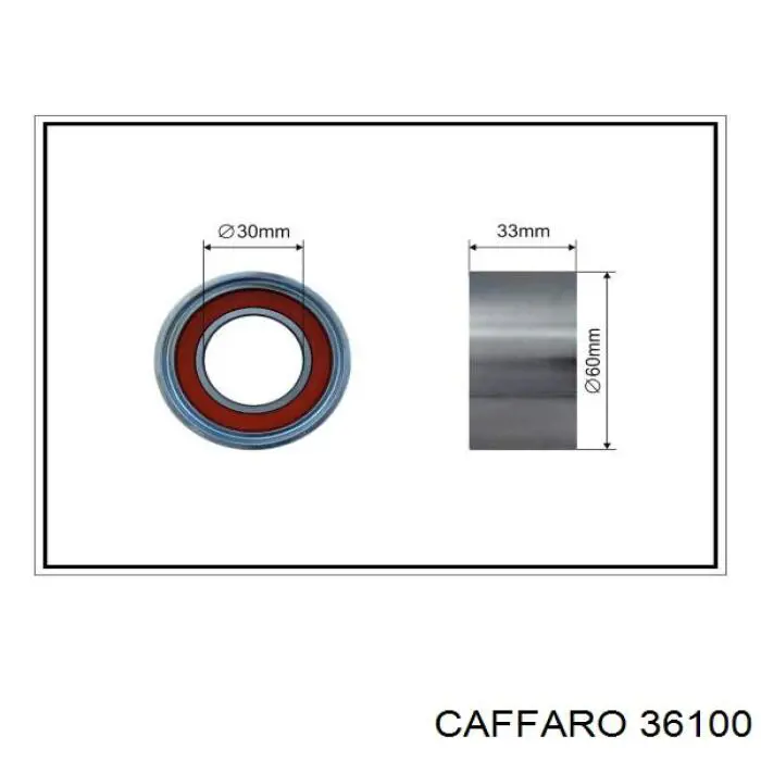 Rodillo, cadena de distribución 36100 Caffaro