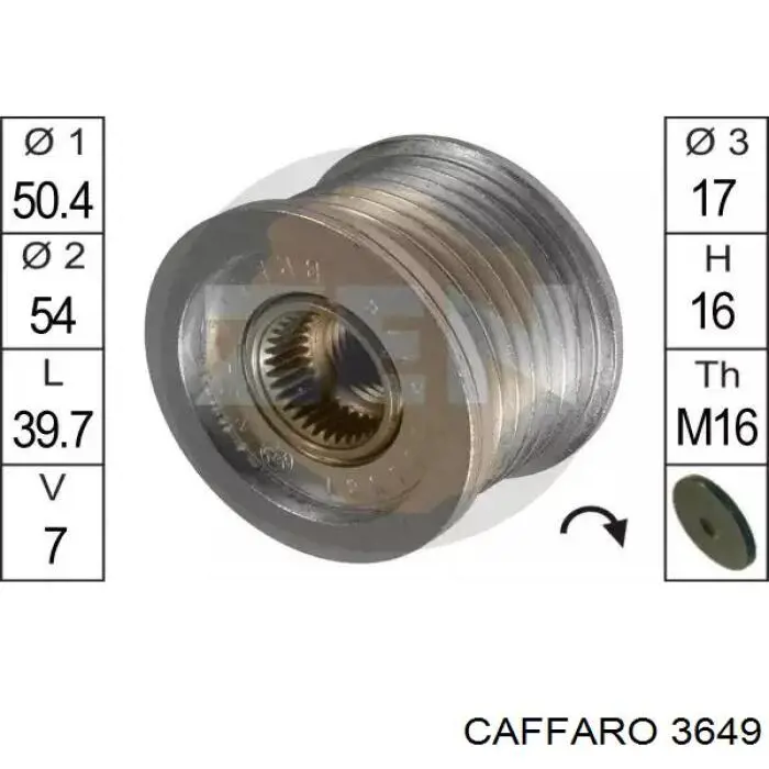Натяжной ролик Caffaro 3649 цена, от 10.87 USD