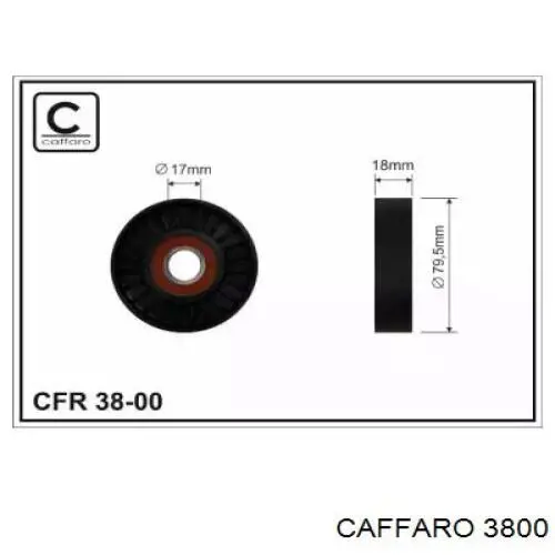 3800 Caffaro натяжной ролик
