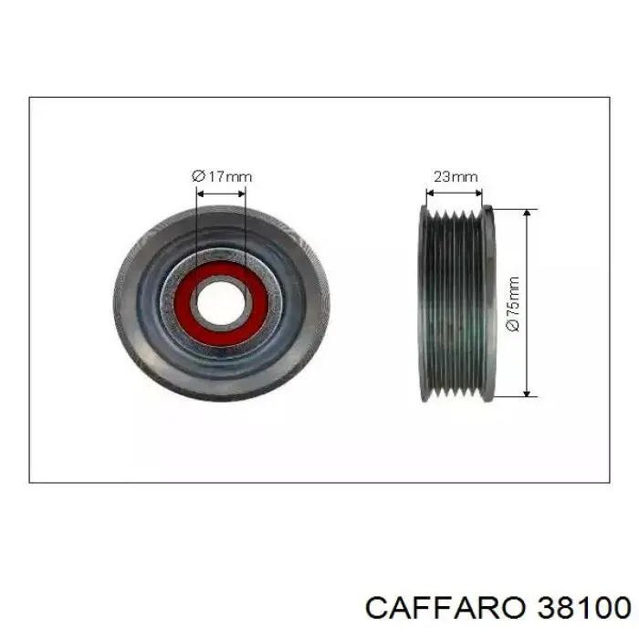 38100 Caffaro натяжной ролик