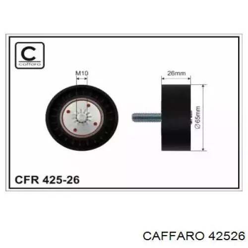 42526 Caffaro rolo parasita da correia do mecanismo de distribuição de gás