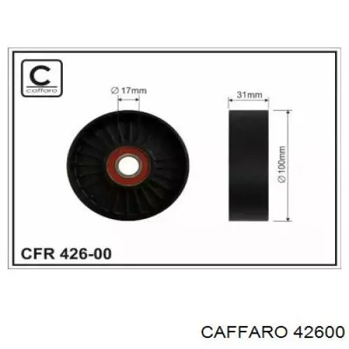 Натяжной ролик 42600 Caffaro