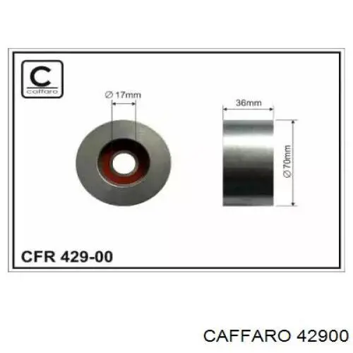 Натяжной ролик Caffaro 42900 цена, от 20.33 USD