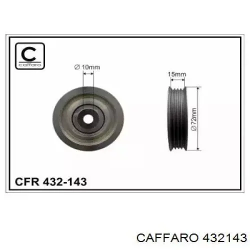 Натяжной ролик 432143 Caffaro