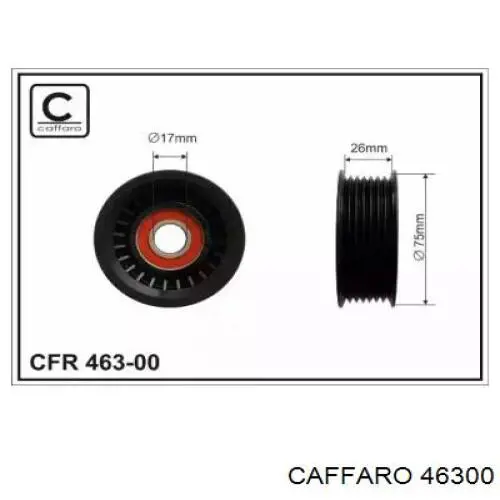 46300 Caffaro натяжной ролик