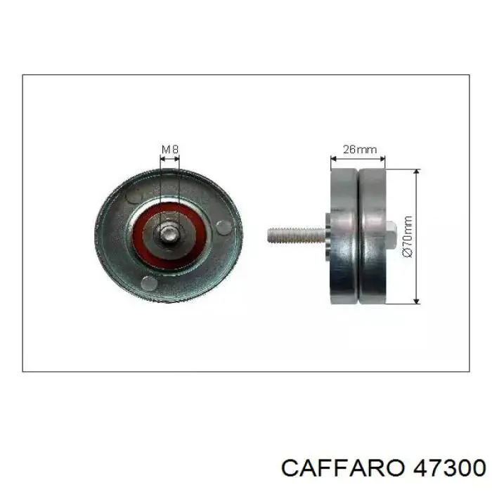 Натяжной ролик Caffaro 47300 цена, от 12.29 USD