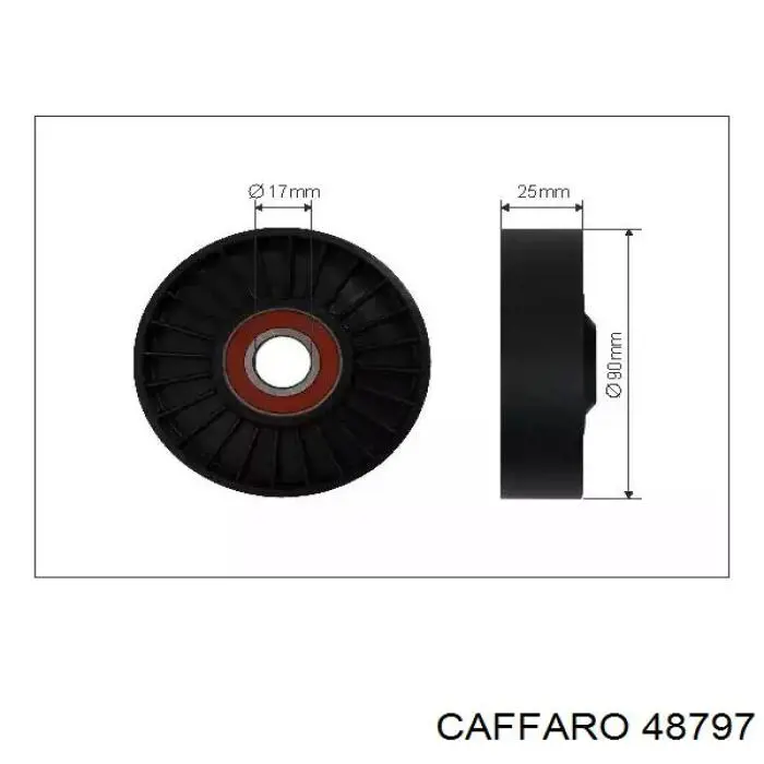 Натяжной ролик Caffaro 48797 цена, от 10.29 USD