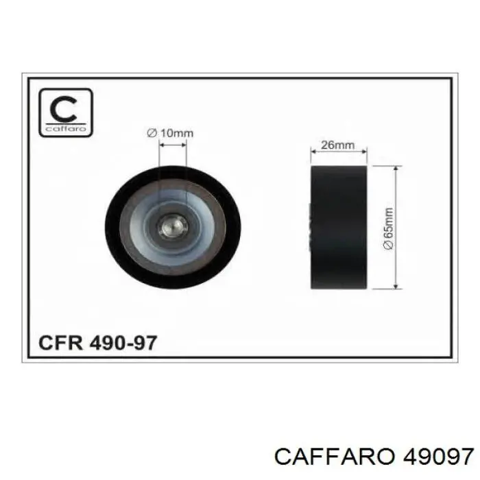 Паразитный ролик приводного ремня Caffaro 49097 цена, от 15.11 USD
