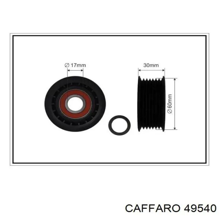 Паразитный ролик приводного ремня Caffaro 49540 цена, от 21.00 USD