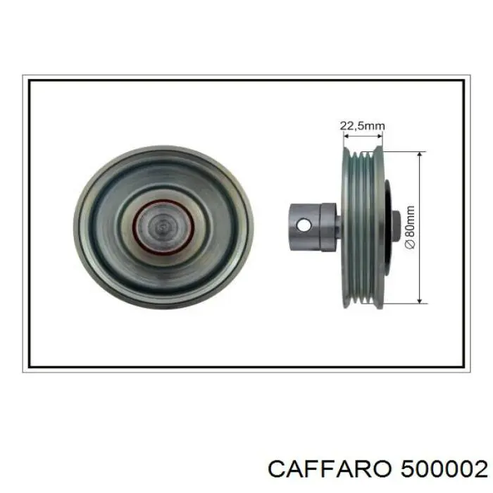 500002 Caffaro натяжной ролик