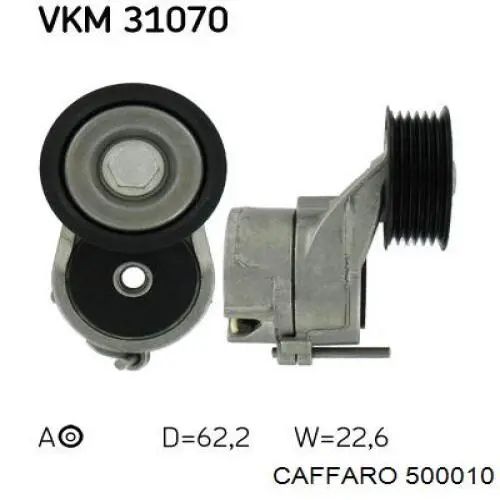 Натяжной ролик Caffaro 500010 цена, от 9.72 USD