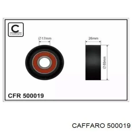 CFR 500019 Caffaro натяжной ролик
