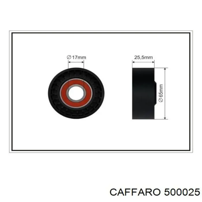 500025 Caffaro натяжной ролик