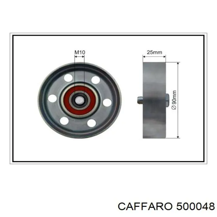 Натяжной ролик Caffaro 500048 цена, от 17.98 USD
