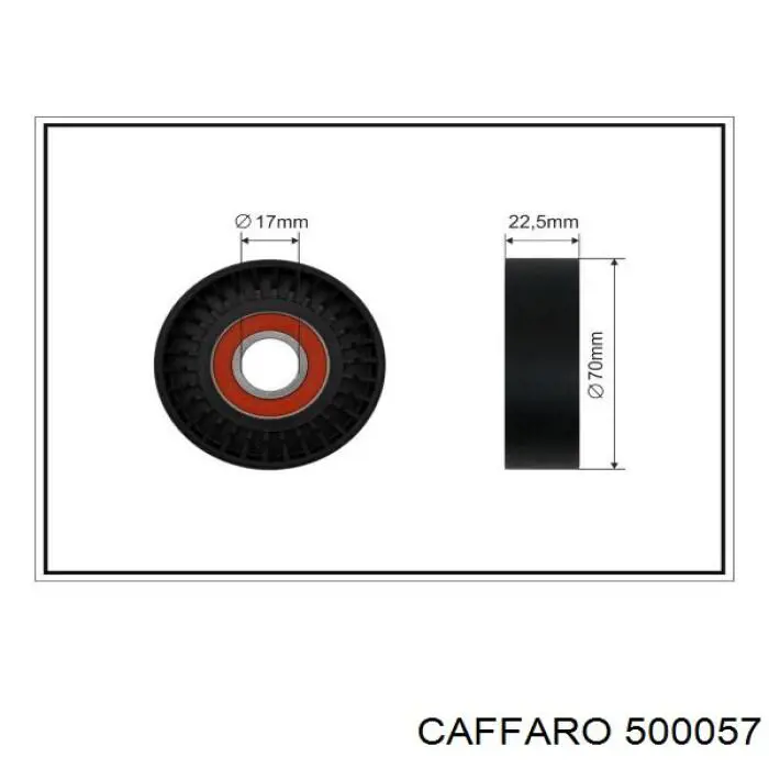 Купить 500057 Caffaro Натяжной ролик
