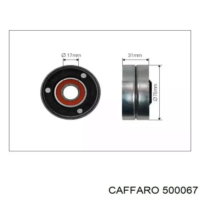 Натяжной ролик BTA E2W0034BTA цена, от 11.97 USD