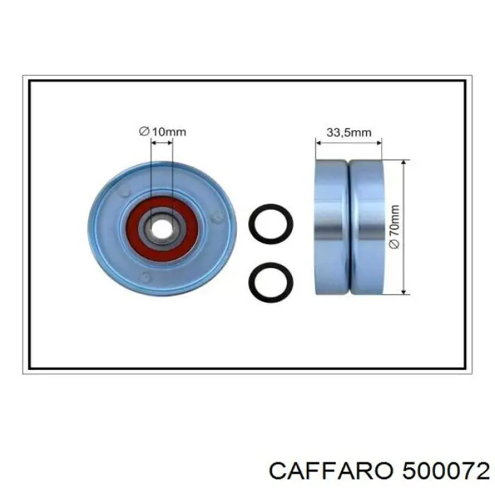 Натяжной ролик 500072 Caffaro