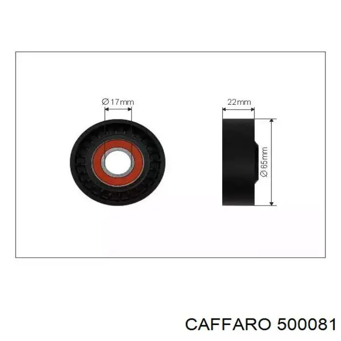 CFR500504 Caffaro натяжной ролик