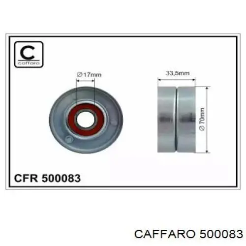 CFR500083 Caffaro натяжной ролик