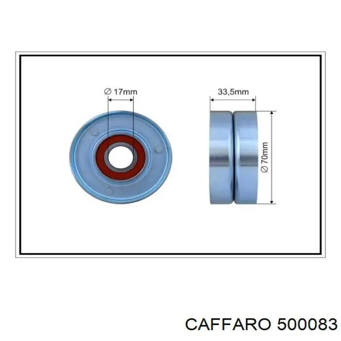 Купить 500083 Caffaro Натяжной ролик