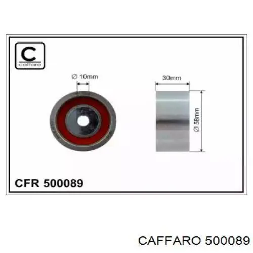 500089 Caffaro ролик ремня грм паразитный