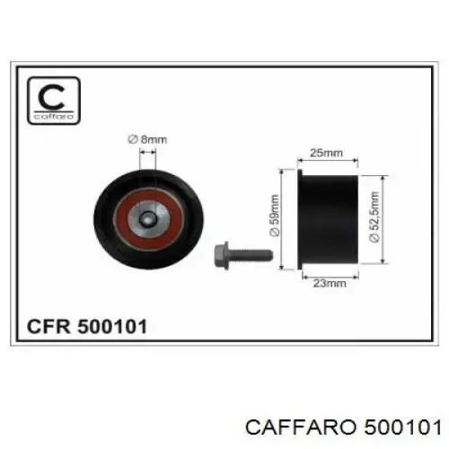 Паразитный ролик ГРМ 500101 Caffaro