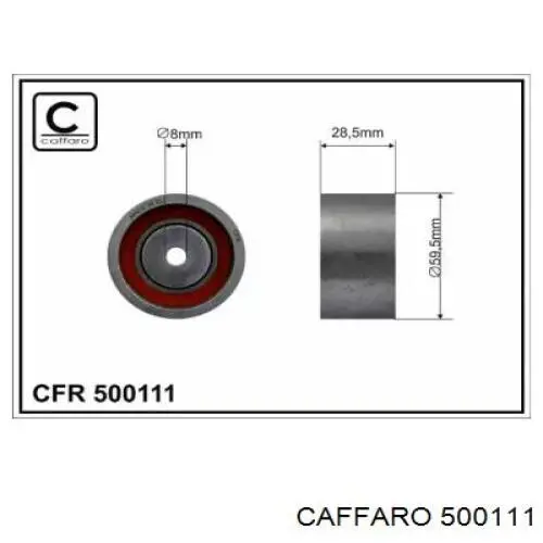 Паразитный ролик ГРМ 500111 Caffaro